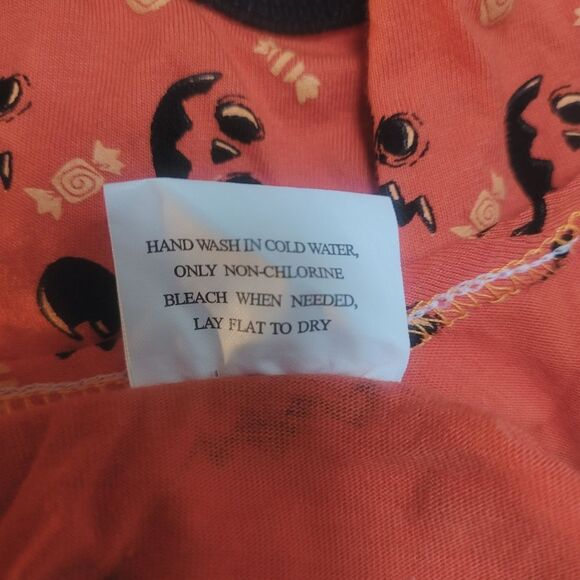 Halloween Pet Pajamas Orange Black Trim and Designs Size Small for Dog or Cat - Picture 4 of 4